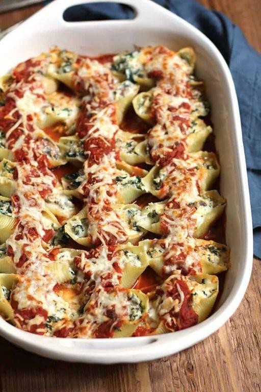 Smoked Turkey and Spinach Stuffed Shells