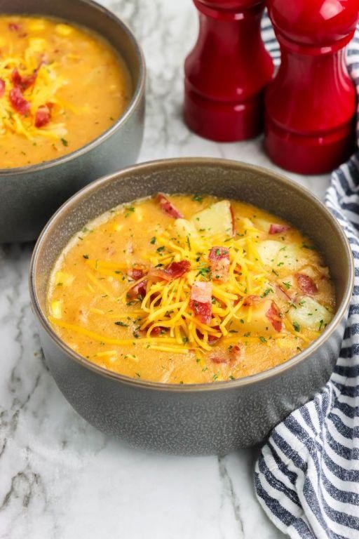 Smoky Bacon and Cheddar Chowder