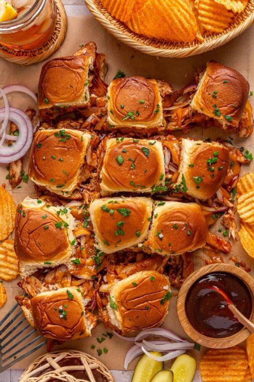 Smoky Chipotle BBQ Chicken Sliders