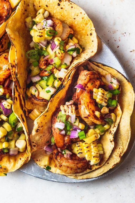 Smoky Chipotle Shrimp Tacos with Corn Salsa