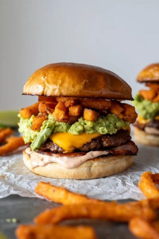 Smoky Elk Burger with Chipotle Mayo