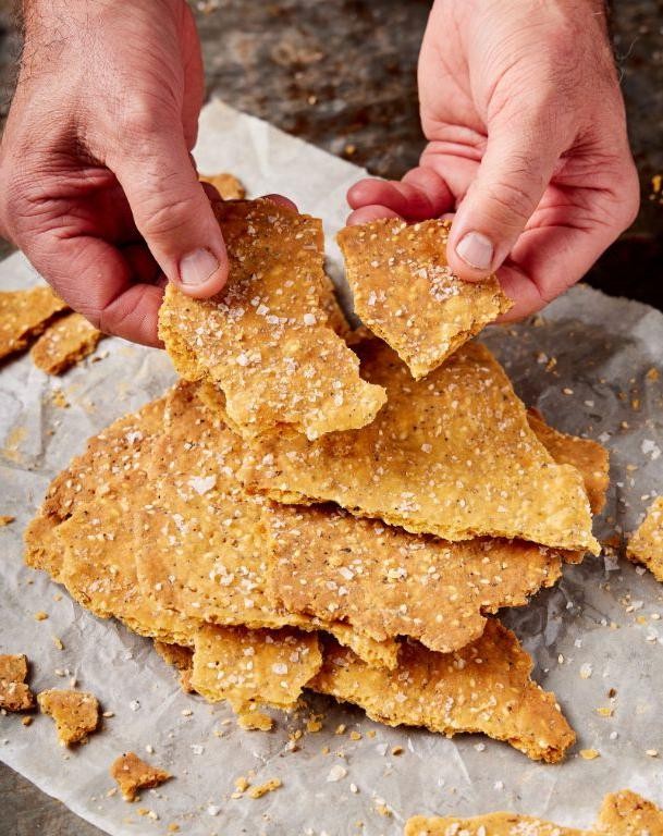 Smoky Paprika Sourdough Crackers