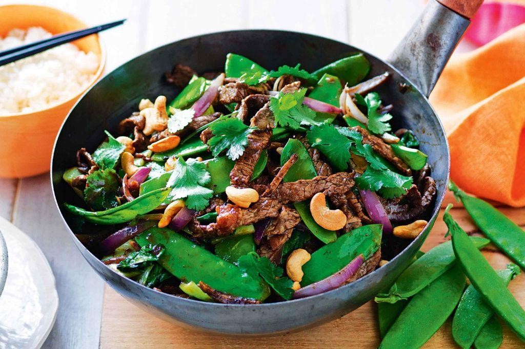 Snow Pea and Beef Stir-Fry with Black Bean Sauce
