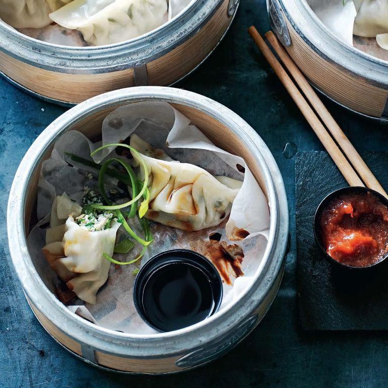 Snow Pea and Pork Dumplings