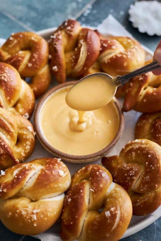 Soft Pretzels with Mustard Dip