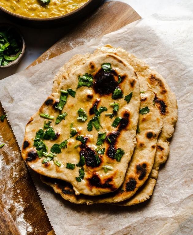 Soft Whole Wheat Vegan Flatbread