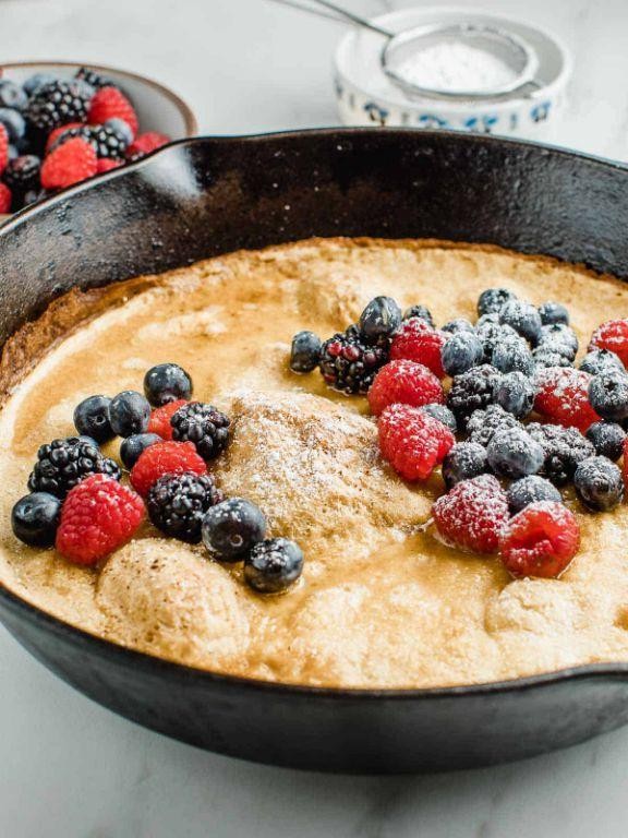 Sourdough Discard Savory Dutch Baby with Gruyère