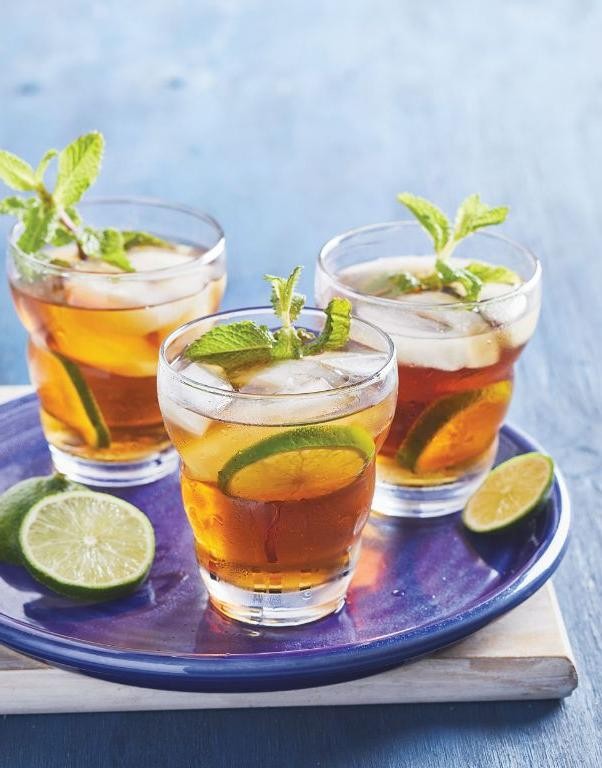 Southern Sweet Tea with a Hint of Mint