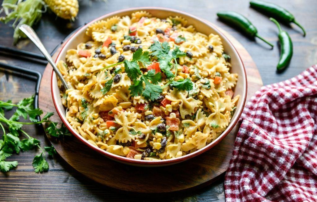 Southwest Bow Tie Pasta Salad with Black Beans
