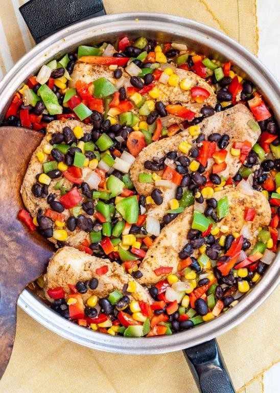 Southwest Chicken and Black Bean Skillet