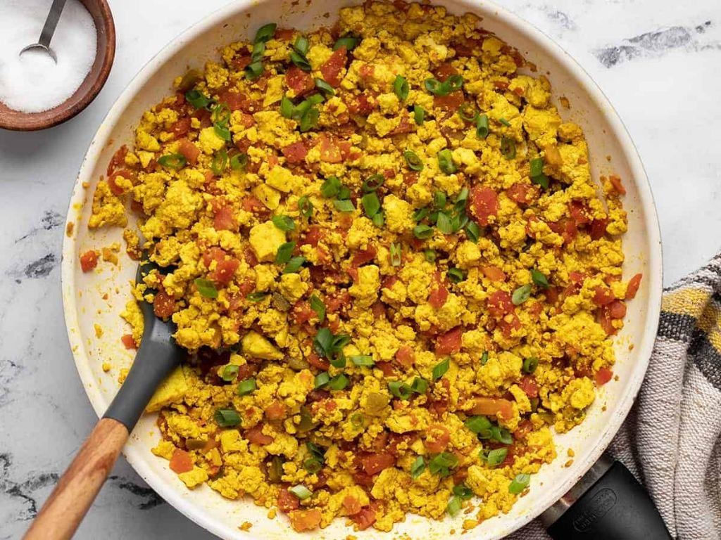 Southwest Tofu Scramble Breakfast Casserole