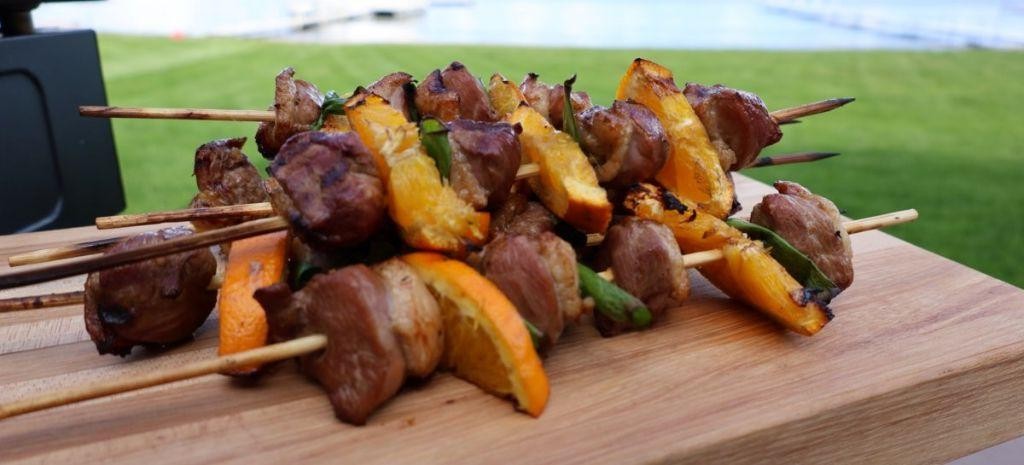 Soy Ginger Grilled Duck Skewers