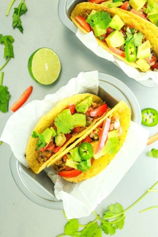 Spaghetti Squash Tacos with Mango Salsa