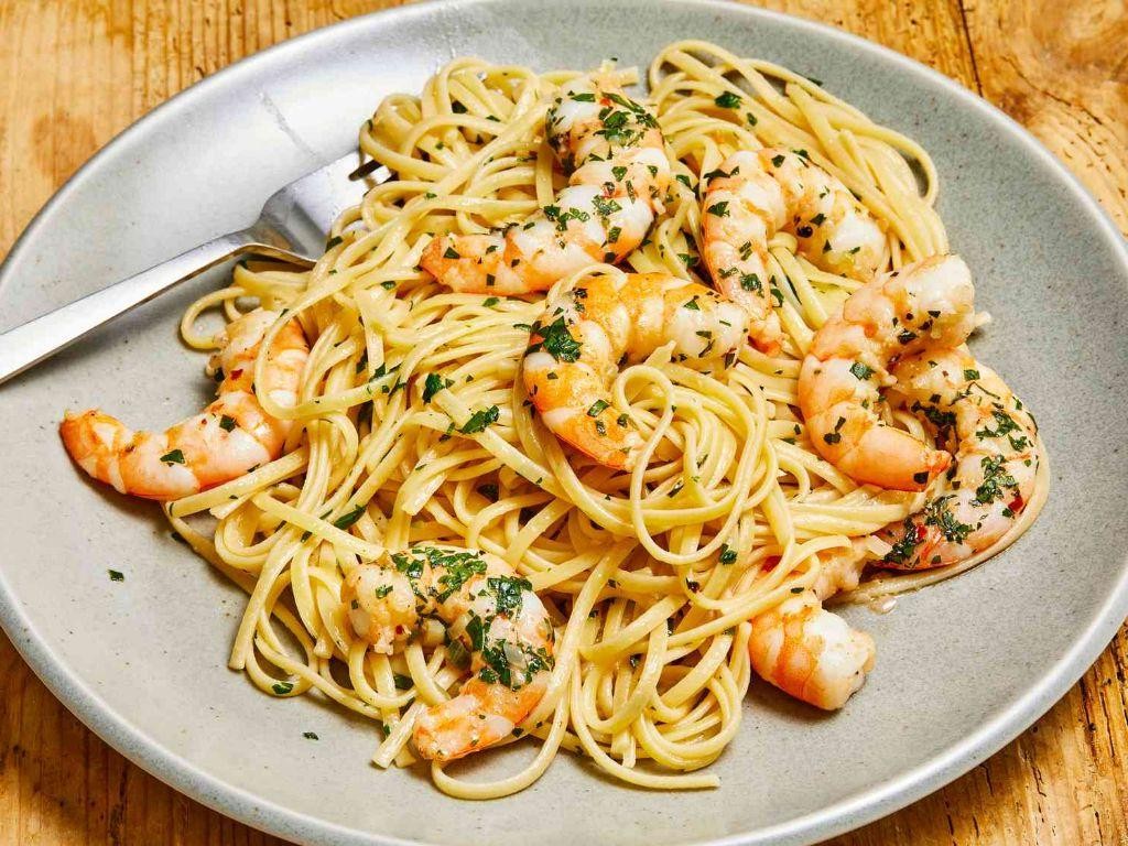 Spaghetti with Shrimp Scampi