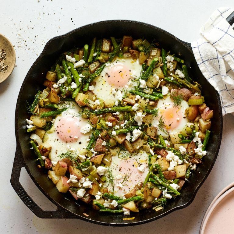 Speedy Asparagus and Potato Hash