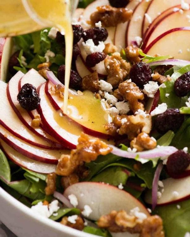 Spiced Apple and Walnut Salad