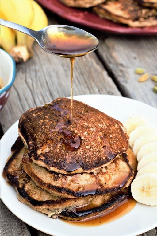 Spiced Banana Pancakes with Cardamom and Cloves