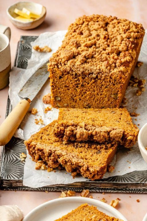 Spiced Calabaza Squash Bread with Walnuts