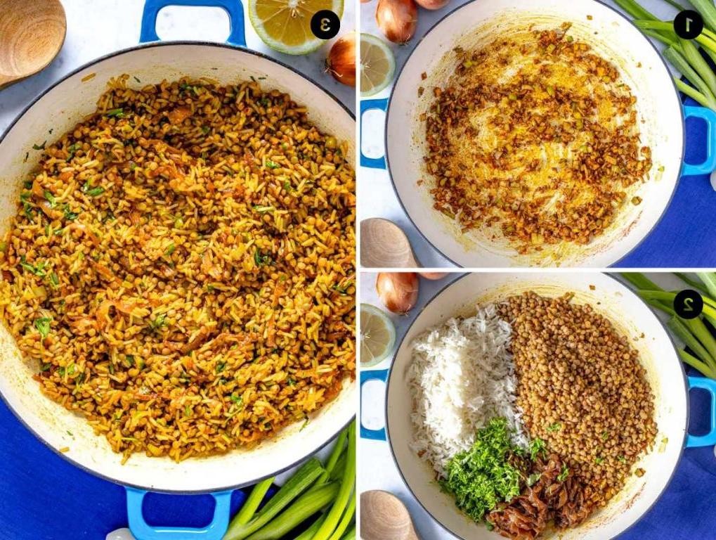 Spiced Mujadara with Turmeric and Coriander