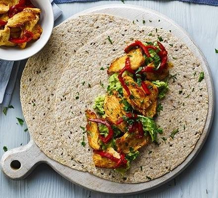 Spicy BBQ Chicken and Avocado Wrap