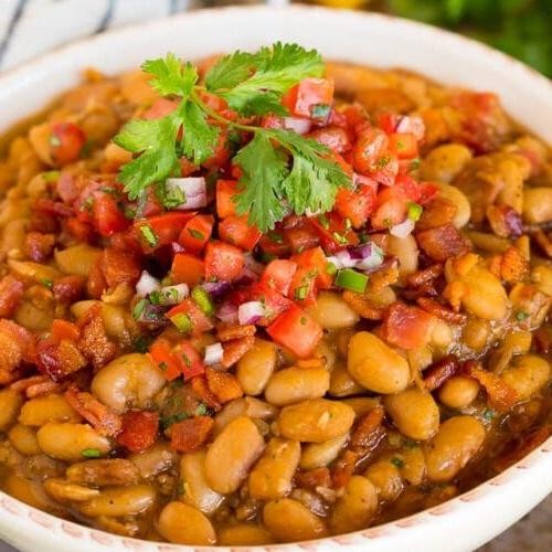 Spicy Bacon Charro Beans