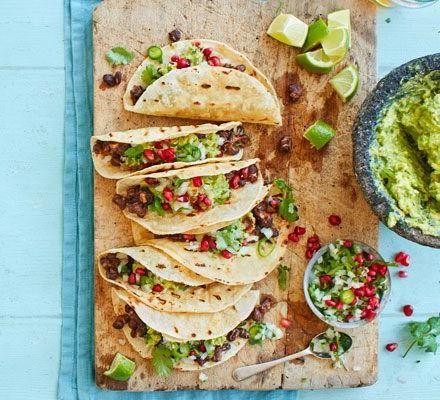Spicy Black Bean Tacos