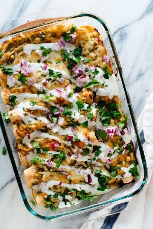 Spicy Black Bean and Sweet Potato Enchiladas