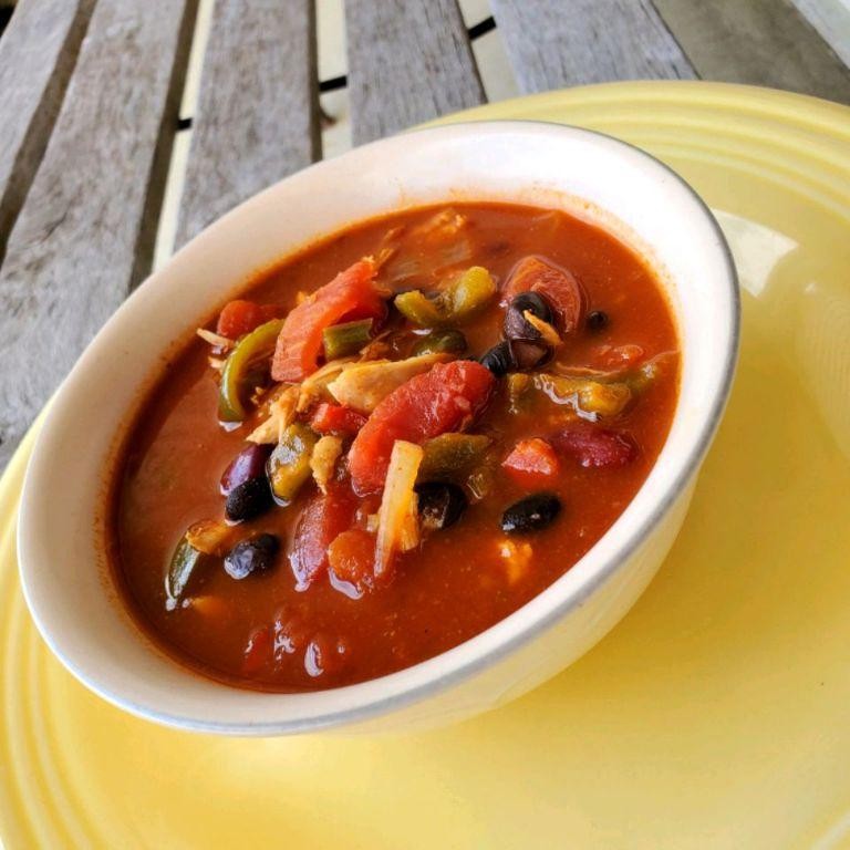 Spicy Black Bean and Turkey Soup