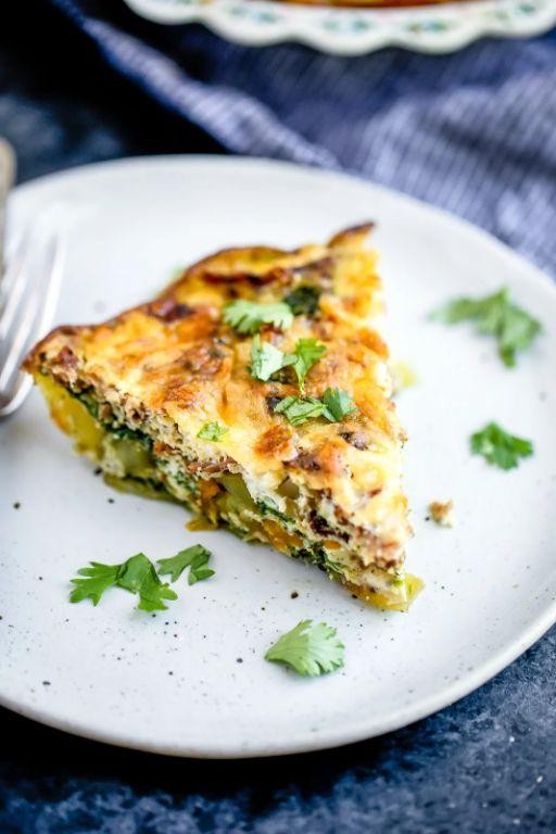 Spicy Broccoli Quiche with Jalapeños and Pepper Jack