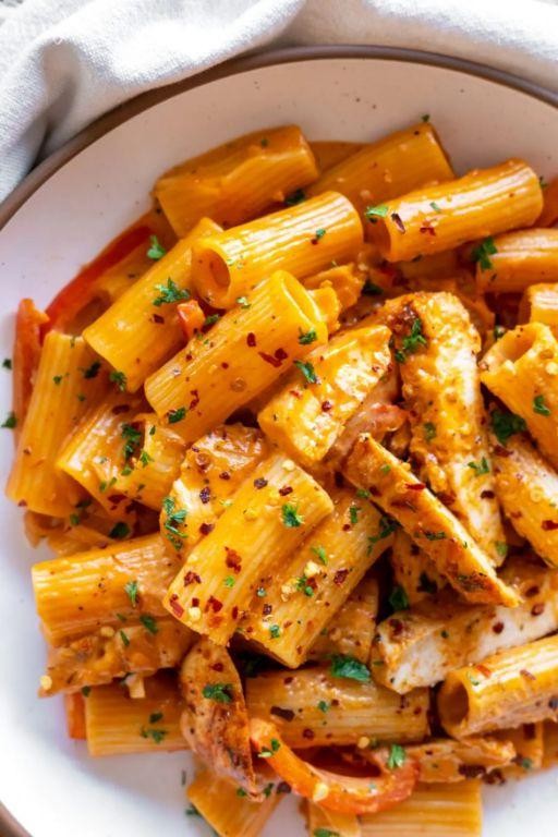 Spicy Cajun Chicken Mushroom Pasta