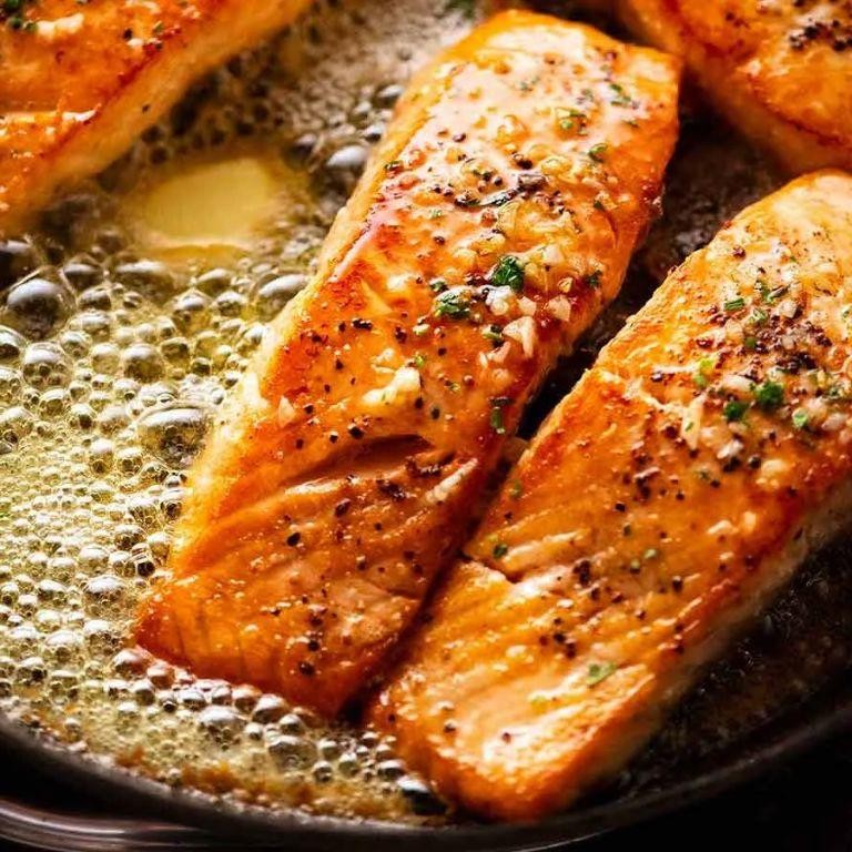 Spicy Garlic Butter Salmon
