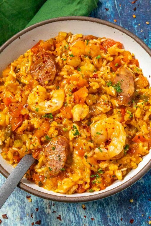 Spicy Hot Link Jambalaya