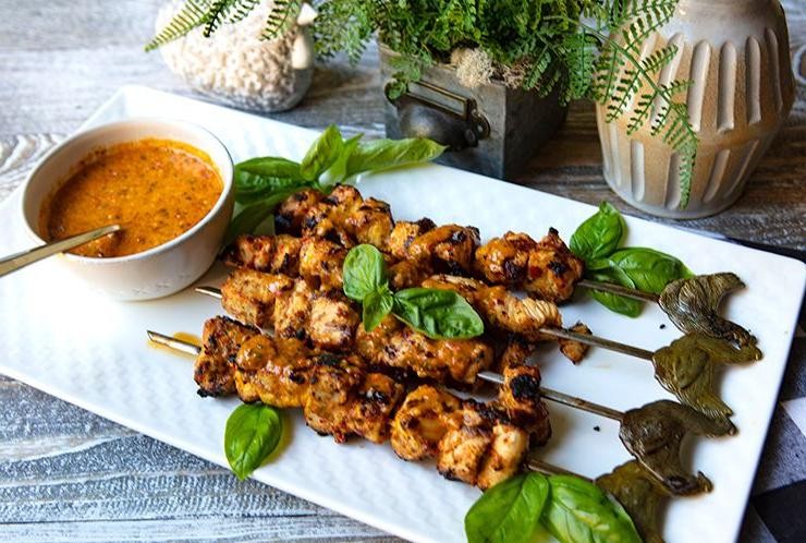 Spicy Italian Chicken Skewers