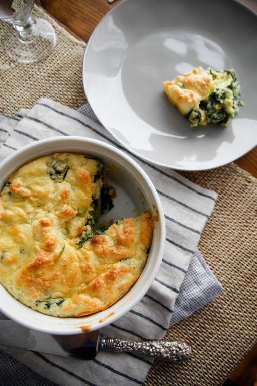 Spicy Jalapeno Spinach Souffle