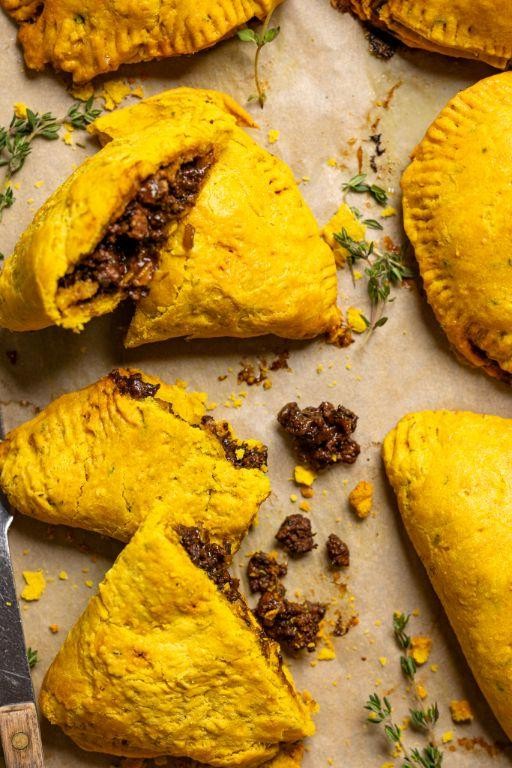 Spicy Mango Chicken Jamaican Patty