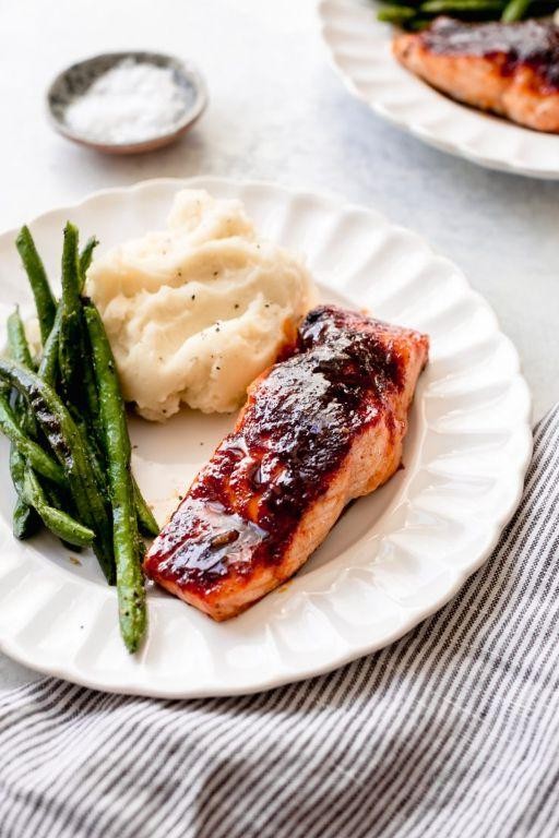 Spicy Maple Glazed Salmon
