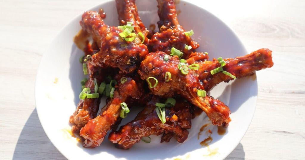 Spicy Maple Grilled Duck Wings