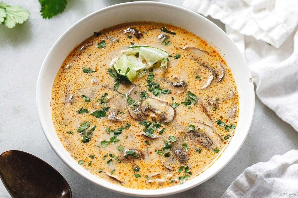 Spicy Mushroom and Coconut Soup