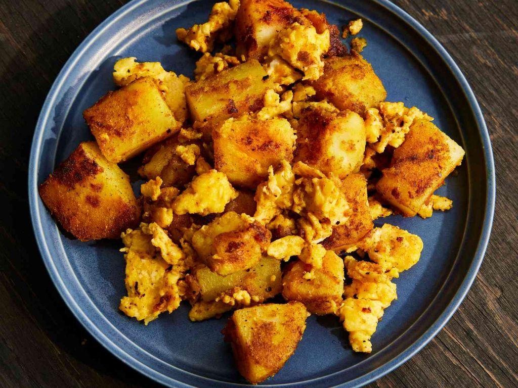 Spicy Potato and Egg Scramble