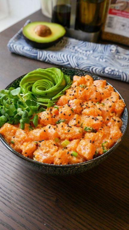 Spicy Salmon Poke Bowl