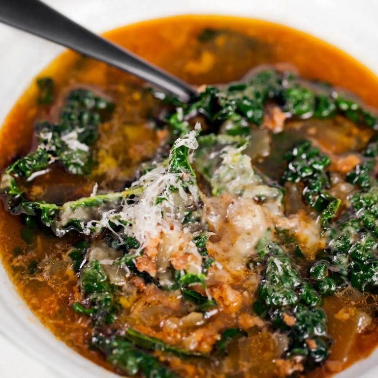 Spicy Sausage and Kale Soup