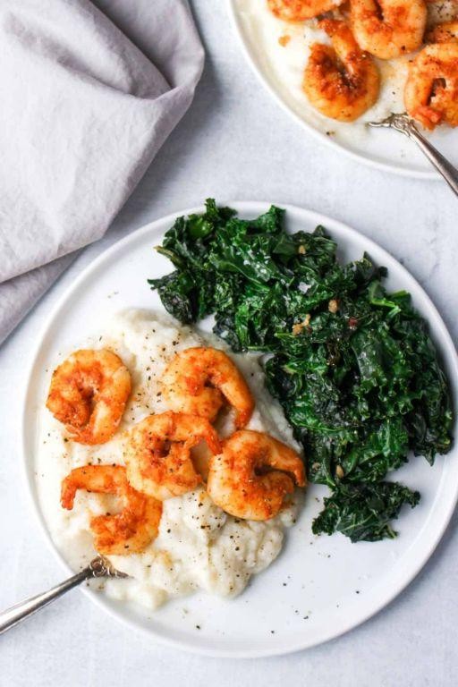 Spicy Shrimp and Kale Saute