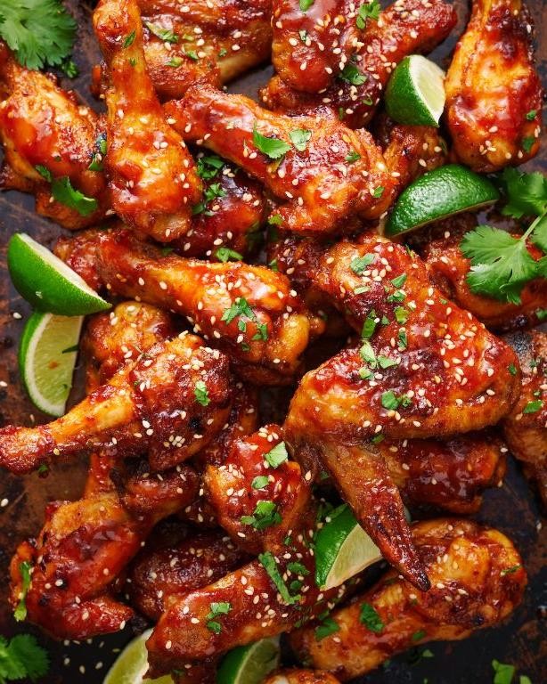 Spicy Sriracha Salt and Vinegar Chicken Wings