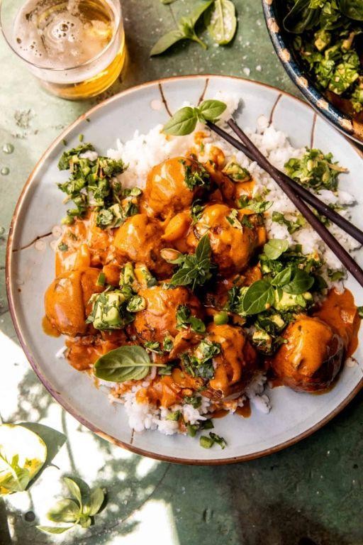 Spicy Thai Turkey Meatballs
