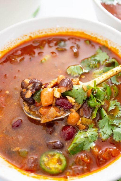Spicy Three-Bean Taco Soup