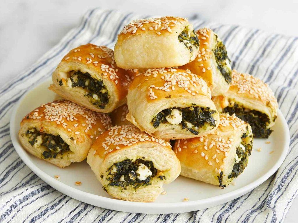 Spinach and Feta Rhodes Rolls
