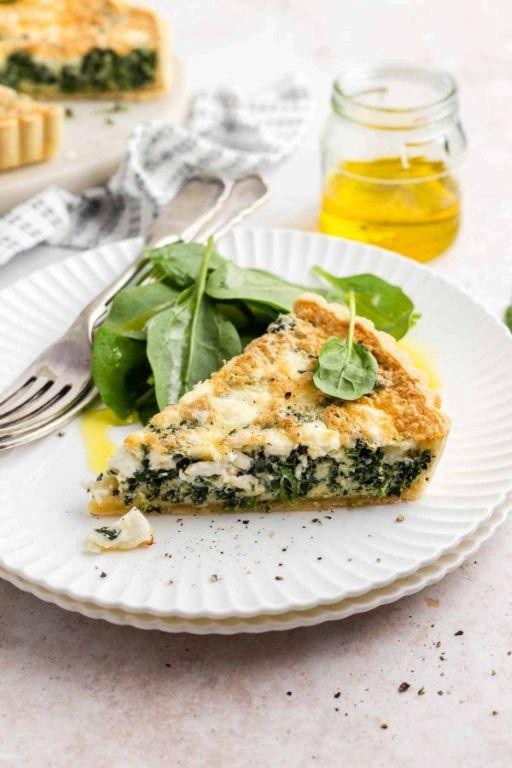 Spinach and Feta Souffle with a Crispy Crust