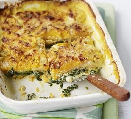 Spinach and Sweet Potato Souffle