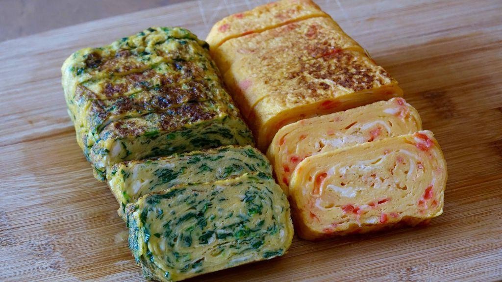 Spinach and Tamagoyaki Roll
