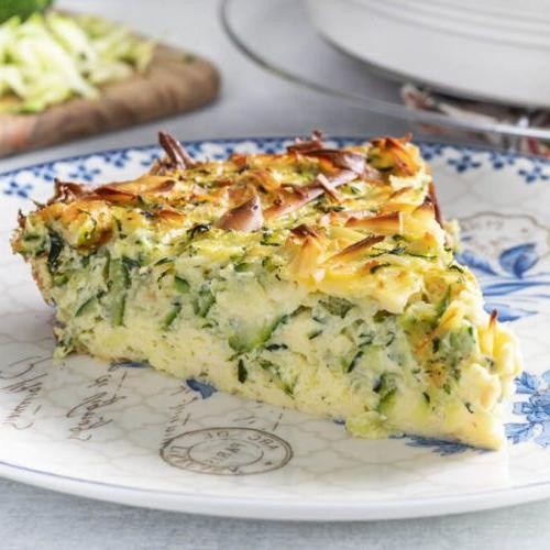 Spinach and Zucchini Quiche